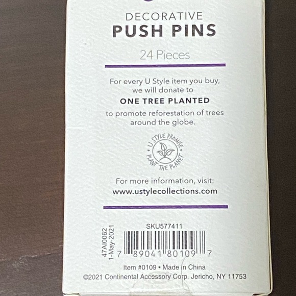 Decorative Push pins - Picture 2 of 4